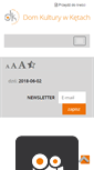 Mobile Screenshot of domkultury.kety.pl