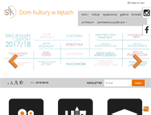 Tablet Screenshot of domkultury.kety.pl